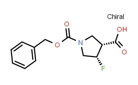 (3R,4S)-1-Benzyloxycarbonyl-4-fluoro-pyrrolidine-3-carboxylic acid