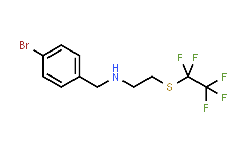 (4-Bromo-benzyl)-(2-pentafluoroethylsulfanylethyl)-amine