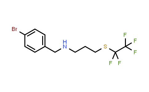 (4-Bromo-benzyl)-(3-pentafluoroethylsulfanyl-propyl)-amine