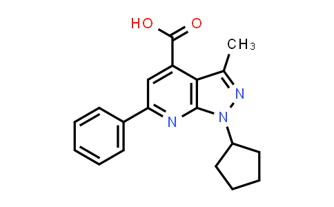 1-Cyclopentyl-3-methyl-6-phenyl-1H-pyrazolo[3,4-b]pyridine-4-carboxylic acid