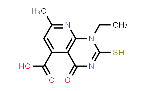 1-Ethyl-2-mercapto-7-methyl-4-oxo-1,4-dihydropyrido[2,3-d]pyrimidine-5-carboxylic acid