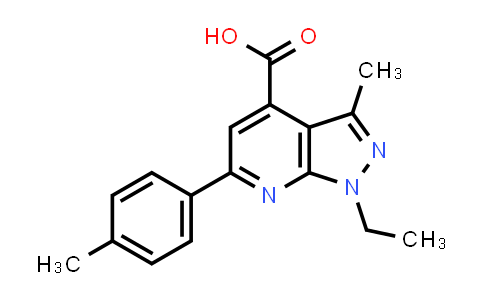 1-Ethyl-3-methyl-6-(p-tolyl)pyrazolo[3,4-b]pyridine-4-carboxylic acid