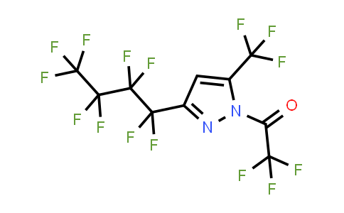 1-Trifluoroacetyl-3-nonafluorobutyl-5-(trifluoromethyl)pyrazole