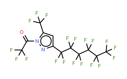 1-Trifluoroacetyl-3-perfluorohexyl-5-(trifluoromethyl)pyrazole
