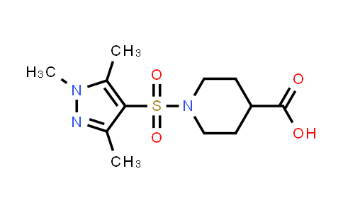 1-[(1,3,5-Trimethyl-1H-pyrazol-4-yl)sulfonyl]piperidine-4-carboxylic acid
