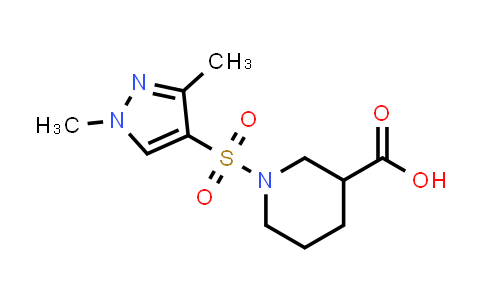 1-[(1,3-Dimethyl-1H-pyrazol-4-yl)sulfonyl]piperidine-3-carboxylic acid