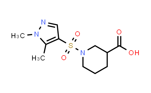 1-[(1,5-Dimethyl-1H-pyrazol-4-yl)sulfonyl]piperidine-3-carboxylic acid