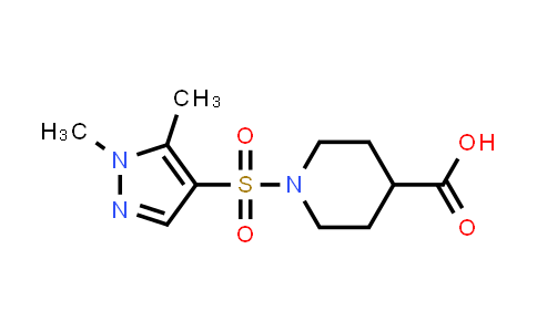 1-[(1,5-Dimethyl-1H-pyrazol-4-yl)sulfonyl]piperidine-4-carboxylic acid