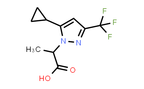 2-[5-Cyclopropyl-3-(trifluoromethyl)pyrazol-1-yl]propanoic acid