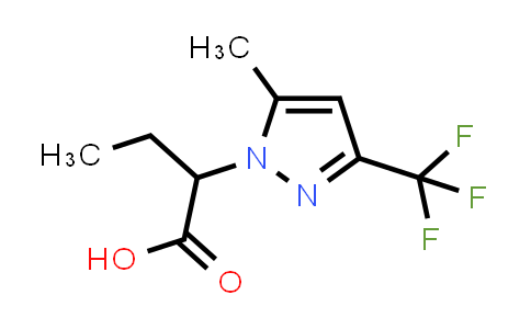 2-[5-Methyl-3-(trifluoromethyl)-1H-pyrazol-1-yl]butanoic acid