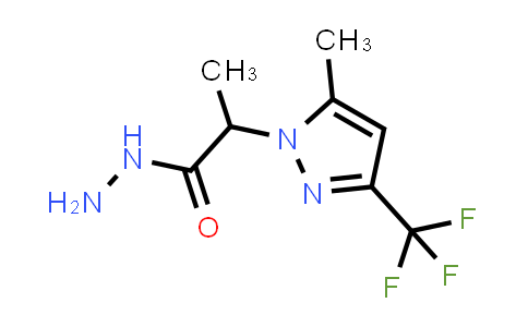 2-[5-methyl-3-(trifluoromethyl)pyrazol-1-yl]propanehydrazide