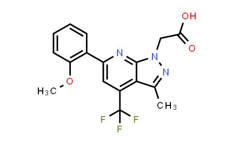 2-[6-(2-Methoxyphenyl)-3-methyl-4-(trifluoromethyl)pyrazolo[3,4-b]pyridin-1-yl]acetic acid