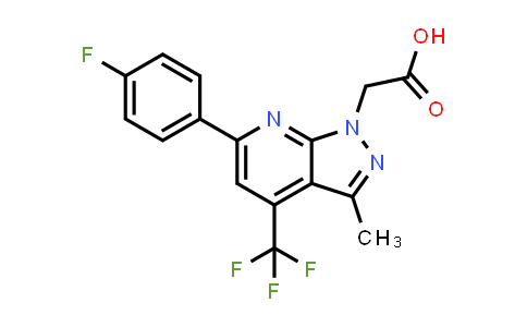 2-[6-(4-Fluorophenyl)-3-methyl-4-(trifluoromethyl)pyrazolo[3,4-b]pyridin-1-yl]acetic acid