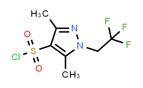 3,5-dimethyl-1-(2,2,2-trifluoroethyl)pyrazole-4-sulfonyl chloride