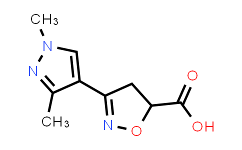 3-(1,3-Dimethyl-1H-pyrazol-4-yl)-4,5-dihydroisoxazole-5-carboxylic acid