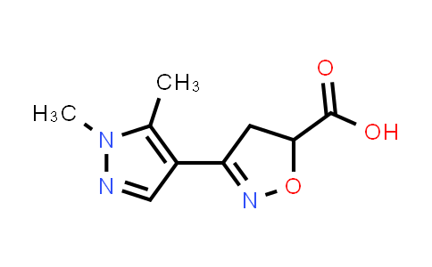 3-(1,5-Dimethyl-1H-pyrazol-4-yl)-4,5-dihydroisoxazole-5-carboxylic acid