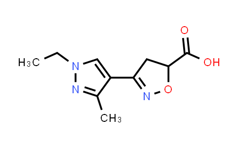 3-(1-Ethyl-3-methyl-pyrazol-4-yl)-4,5-dihydroisoxazole-5-carboxylic acid