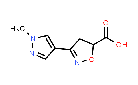 3-(1-Methylpyrazol-4-yl)-4,5-dihydroisoxazole-5-carboxylic acid