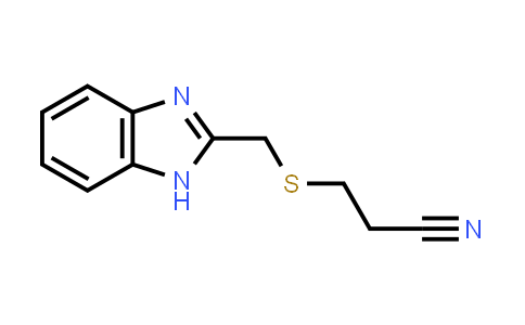 3-(1H-benzimidazol-2-ylmethylsulfanyl)propanenitrile