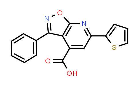 3-Phenyl-6-(2-thienyl)isoxazolo[5,4-b]pyridine-4-carboxylic acid