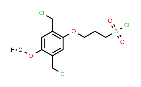 3-[2,5-Bis(chloromethyl)-4-methoxy-phenoxy]propane-1-sulfonyl chloride