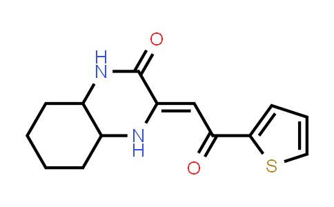 3-[2-Oxo-2-thiophen-2-yl-eth-(Z)-ylidene]-octahydro- quinoxalin-2-one