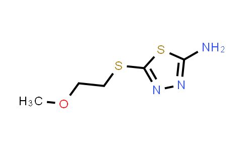 5-(2-Methoxyethylsulfanyl)-1,3,4-thiadiazol-2-amine
