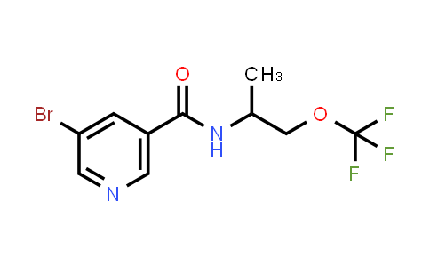 5-Bromo-N-(1-methyl-2-trifluoromethoxy-ethyl)-nicotinamide