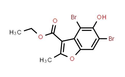 ethyl 4,6-dibromo-5-hydroxy-2-methyl-benzofuran-3-carboxylate