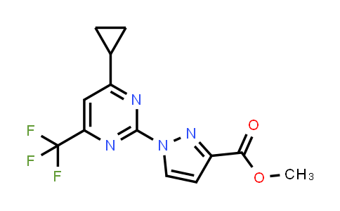 methyl 1-[4-cyclopropyl-6-(trifluoromethyl)pyrimidin-2-yl]pyrazole-3-carboxylate