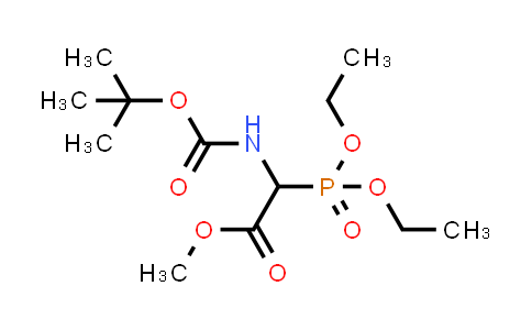 Methyl 2-(tert-butoxycarbonylamino)-2-diethoxyphosphoryl-acetate