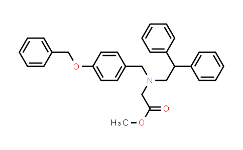 Methyl 2-({[4-(benzyloxy)phenyl]methyl}(2,2-diphenylethyl) amino)acetate