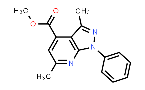 methyl 3,6-dimethyl-1-phenyl-pyrazolo[3,4-b]pyridine-4-carboxylate