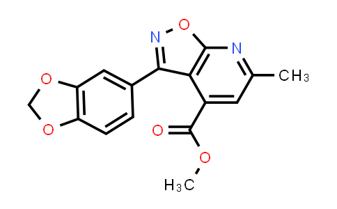 methyl 3-(1,3-benzodioxol-5-yl)-6-methyl-isoxazolo[5,4-b]pyridine-4-carboxylate
