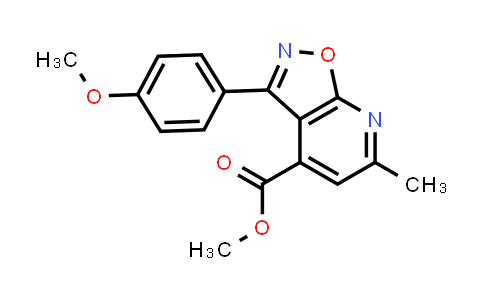 methyl 3-(4-methoxyphenyl)-6-methyl-isoxazolo[5,4-b]pyridine-4-carboxylate