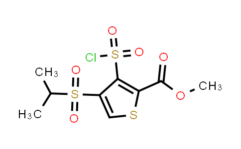 methyl 3-chlorosulfonyl-4-isopropylsulfonyl-thiophene-2-carboxylate