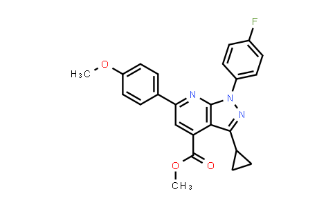 methyl 3-cyclopropyl-1-(4-fluorophenyl)-6-(4-methoxyphenyl)pyrazolo[3,4-b]pyridine-4-carboxylate