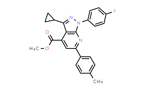 methyl 3-cyclopropyl-1-(4-fluorophenyl)-6-(p-tolyl)pyrazolo[3,4-b]pyridine-4-carboxylate