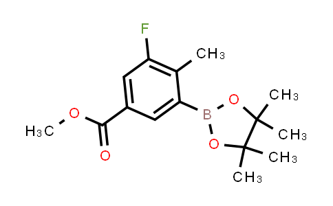 Methyl 3-fluoro-4-methyl-5-(4,4,5,5-tetramethyl-1,3,2-dioxaborolan-2-yl)benzoate