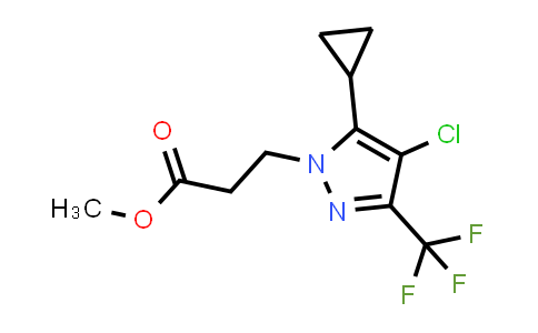 methyl 3-[4-chloro-5-cyclopropyl-3-(trifluoromethyl)pyrazol-1-yl]propanoate
