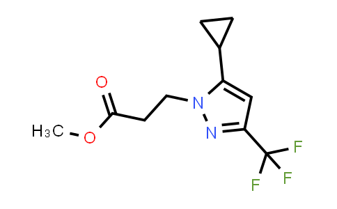 methyl 3-[5-cyclopropyl-3-(trifluoromethyl)pyrazol-1-yl]propanoate