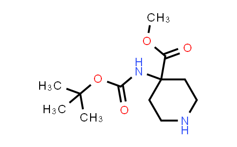 Methyl 4-(tert-butoxycarbonylamino)piperidine-4-carboxylate
