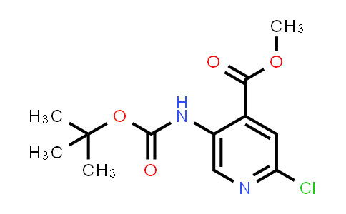 Methyl 5-(tert-butoxycarbonylamino)-2-chloro-pyridine-4-carboxylate