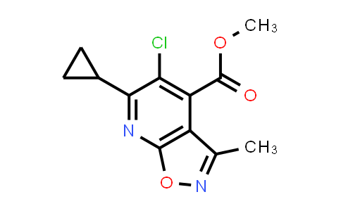 methyl 5-chloro-6-cyclopropyl-3-methyl-isoxazolo[5,4-b]pyridine-4-carboxylate