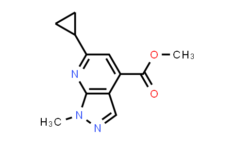 methyl 6-cyclopropyl-1-methyl-pyrazolo[3,4-b]pyridine-4-carboxylate
