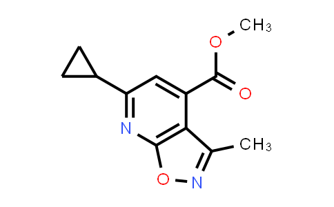 methyl 6-cyclopropyl-3-methyl-isoxazolo[5,4-b]pyridine-4-carboxylate