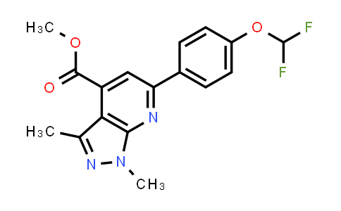 methyl 6-[4-(difluoromethoxy)phenyl]-1,3-dimethyl-pyrazolo[3,4-b]pyridine-4-carboxylate