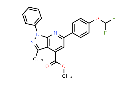methyl 6-[4-(difluoromethoxy)phenyl]-3-methyl-1-phenyl-pyrazolo[3,4-b]pyridine-4-carboxylate