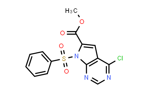 Methyl 7-(benzenesulfonyl)-4-chloro-pyrrolo[2,3-d]pyrimidine-6-carboxylate