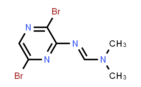 N'-(3,6-dibromopyrazin-2-yl)-N,N-dimethyl-formamidine